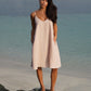 The Short Dress Linen Pink